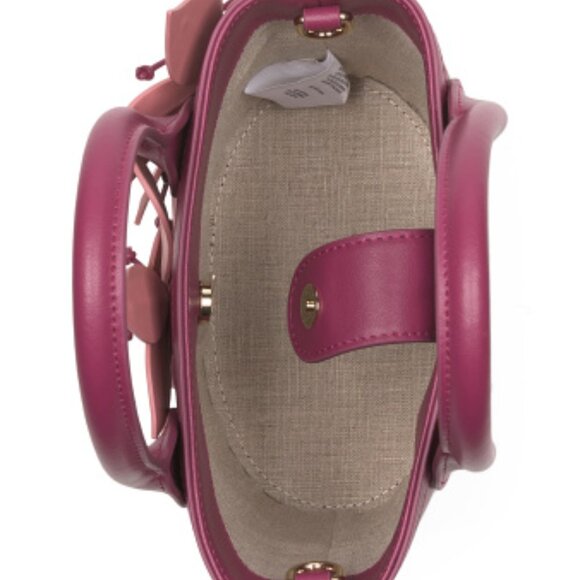 The Wolf Gang Berry Leather Flower bag - Picture 6 of 7